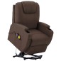 Massagesessel mit Aufstehhilfe Braun Kunstleder Massagesessel mit Aufstehhilfe Braun Kunstleder