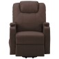 Massagesessel mit Aufstehhilfe Braun Kunstleder Massagesessel mit Aufstehhilfe Braun Kunstleder