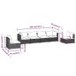 vidaXL 6-tlg. Garten-Lounge-Set mit Kissen Poly Rattan Braun vidaXL 6-tlg. Garten-Lounge-Set mit Kissen Poly Rattan Braun