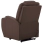 Massagesessel mit Aufstehhilfe Braun Kunstleder Massagesessel mit Aufstehhilfe Braun Kunstleder