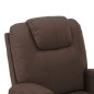 Massagesessel mit Aufstehhilfe Braun Kunstleder Massagesessel mit Aufstehhilfe Braun Kunstleder