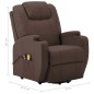 Massagesessel mit Aufstehhilfe Braun Kunstleder Massagesessel mit Aufstehhilfe Braun Kunstleder