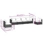 vidaXL 6-tlg. Garten-Lounge-Set mit Kissen Poly Rattan Braun vidaXL 6-tlg. Garten-Lounge-Set mit Kissen Poly Rattan Braun
