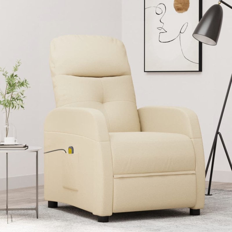 Massagesessel Creme Stoff Massagesessel Creme Stoff
