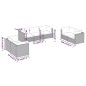 vidaXL 7-tlg. Garten-Lounge-Set mit Kissen Poly Rattan Grau vidaXL 7-tlg. Garten-Lounge-Set mit Kissen Poly Rattan Grau