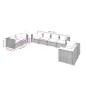 vidaXL 8-tlg. Garten-Lounge-Set mit Kissen Poly Rattan Schwarz vidaXL 8-tlg. Garten-Lounge-Set mit Kissen Poly Rattan Schwarz