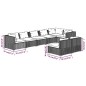 vidaXL 8-tlg. Garten-Lounge-Set mit Kissen Schwarz Poly Rattan vidaXL 8-tlg. Garten-Lounge-Set mit Kissen Schwarz Poly Rattan