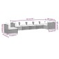 vidaXL 7-tlg. Garten-Lounge-Set mit Kissen Poly Rattan Braun vidaXL 7-tlg. Garten-Lounge-Set mit Kissen Poly Rattan Braun
