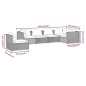 vidaXL 6-tlg. Garten-Lounge-Set mit Kissen Poly Rattan Schwarz vidaXL 6-tlg. Garten-Lounge-Set mit Kissen Poly Rattan Schwarz
