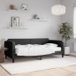 vidaXL Tagesbett mit Matratze Schwarz 90x190 cm Stoff vidaXL Tagesbett mit Matratze Schwarz 90x190 cm Stoff