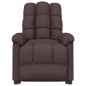 vidaXL Massagesessel Dunkelbraun Stoff vidaXL Massagesessel Dunkelbraun Stoff