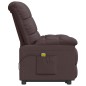 vidaXL Massagesessel Dunkelbraun Stoff vidaXL Massagesessel Dunkelbraun Stoff