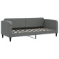 vidaXL Tagesbett mit Matratze Dunkelgrau 80x200 cm Stoff vidaXL Tagesbett mit Matratze Dunkelgrau 80x200 cm Stoff