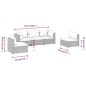 vidaXL 5-tlg. Garten-Lounge-Set mit Kissen Poly Rattan Grau vidaXL 5-tlg. Garten-Lounge-Set mit Kissen Poly Rattan Grau