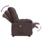 vidaXL Massagesessel Dunkelbraun Stoff vidaXL Massagesessel Dunkelbraun Stoff
