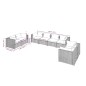 vidaXL 8-tlg. Garten-Lounge-Set mit Kissen Poly Rattan Braun vidaXL 8-tlg. Garten-Lounge-Set mit Kissen Poly Rattan Braun