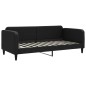 vidaXL Tagesbett mit Matratze Schwarz 90x200 cm Stoff vidaXL Tagesbett mit Matratze Schwarz 90x200 cm Stoff