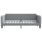 vidaXL Tagesbett mit Matratze Hellgrau 80x200 cm Stoff vidaXL Tagesbett mit Matratze Hellgrau 80x200 cm Stoff