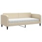 vidaXL Tagesbett mit Matratze Creme 80x200 cm Stoff vidaXL Tagesbett mit Matratze Creme 80x200 cm Stoff