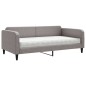 vidaXL Tagesbett mit Matratze Taupe 100x200 cm Stoff vidaXL Tagesbett mit Matratze Taupe 100x200 cm Stoff