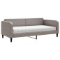 vidaXL Tagesbett mit Matratze Taupe 90x200 cm Stoff vidaXL Tagesbett mit Matratze Taupe 90x200 cm Stoff