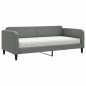 vidaXL Tagesbett mit Matratze Dunkelgrau 90x200 cm Stoff vidaXL Tagesbett mit Matratze Dunkelgrau 90x200 cm Stoff