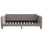 vidaXL Tagesbett mit Matratze Taupe 80x200 cm Stoff vidaXL Tagesbett mit Matratze Taupe 80x200 cm Stoff