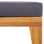 Modular-Fußhocker mit Dunkelgrauem Kissen Akazie Massivholz Modular-Fußhocker mit Dunkelgrauem Kissen Akazie Massivholz