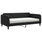 vidaXL Tagesbett mit Matratze Schwarz 100x200 cm Stoff vidaXL Tagesbett mit Matratze Schwarz 100x200 cm Stoff