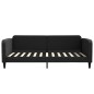 vidaXL Tagesbett mit Matratze Schwarz 100x200 cm Stoff vidaXL Tagesbett mit Matratze Schwarz 100x200 cm Stoff