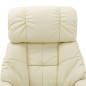 vidaXL Massagesessel Verstellbar Creme Kunstleder und Bugholz vidaXL Massagesessel Verstellbar Creme Kunstleder und Bugholz