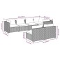 vidaXL 7-tlg. Garten-Lounge-Set mit Kissen Braun Poly Rattan vidaXL 7-tlg. Garten-Lounge-Set mit Kissen Braun Poly Rattan