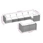 vidaXL 8-tlg. Garten-Lounge-Set mit Kissen Braun Poly Rattan vidaXL 8-tlg. Garten-Lounge-Set mit Kissen Braun Poly Rattan