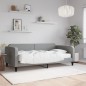 vidaXL Tagesbett mit Matratze Hellgrau 100x200 cm Stoff vidaXL Tagesbett mit Matratze Hellgrau 100x200 cm Stoff