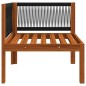 Garten-Ecksofa mit Auflagen Massivholz Akazie Garten-Ecksofa mit Auflagen Massivholz Akazie