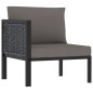 Sofa-Eckelement mit Rechter Armlehne Poly Rattan Anthrazit Sofa-Eckelement mit Rechter Armlehne Poly Rattan Anthrazit
