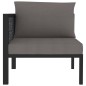 Sofa-Eckelement mit Rechter Armlehne Poly Rattan Anthrazit Sofa-Eckelement mit Rechter Armlehne Poly Rattan Anthrazit