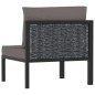 Sofa-Eckelement mit Rechter Armlehne Poly Rattan Anthrazit Sofa-Eckelement mit Rechter Armlehne Poly Rattan Anthrazit