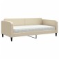 vidaXL Tagesbett mit Matratze Creme 100x200 cm Stoff vidaXL Tagesbett mit Matratze Creme 100x200 cm Stoff