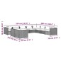 vidaXL 10-tlg. Garten-Lounge-Set mit Kissen Braun Poly Rattan vidaXL 10-tlg. Garten-Lounge-Set mit Kissen Braun Poly Rattan