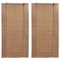 vidaXL Bambusrollos 2 Stk. 120x220 cm Braun vidaXL Bambusrollos 2 Stk. 120x220 cm Braun