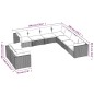 vidaXL 9-tlg. Garten-Lounge-Set mit Kissen Braun Poly Rattan vidaXL 9-tlg. Garten-Lounge-Set mit Kissen Braun Poly Rattan