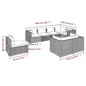 vidaXL 8-tlg. Garten-Lounge-Set mit Kissen Poly Rattan Schwarz vidaXL 8-tlg. Garten-Lounge-Set mit Kissen Poly Rattan Schwarz