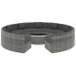 10-tlg. Garten-Lounge-Set mit Auflagen Poly Rattan Grau 10-tlg. Garten-Lounge-Set mit Auflagen Poly Rattan Grau
