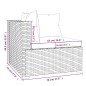 vidaXL 9-tlg. Garten-Lounge-Set mit Kissen Poly Rattan Grau vidaXL 9-tlg. Garten-Lounge-Set mit Kissen Poly Rattan Grau