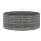 10-tlg. Garten-Lounge-Set mit Auflagen Poly Rattan Grau 10-tlg. Garten-Lounge-Set mit Auflagen Poly Rattan Grau