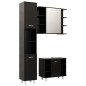 vidaXL 3-tlg. Badmöbel-Set Schwarz Holzwerkstoff vidaXL 3-tlg. Badmöbel-Set Schwarz Holzwerkstoff