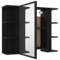 vidaXL 3-tlg. Badmöbel-Set Schwarz Holzwerkstoff vidaXL 3-tlg. Badmöbel-Set Schwarz Holzwerkstoff