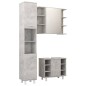 vidaXL 3-tlg. Badmöbel-Set Betongrau Holzwerkstoff vidaXL 3-tlg. Badmöbel-Set Betongrau Holzwerkstoff