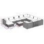 vidaXL 12-tlg. Garten-Lounge-Set mit Kissen Poly Rattan Braun vidaXL 12-tlg. Garten-Lounge-Set mit Kissen Poly Rattan Braun